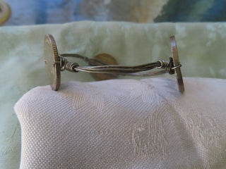 Coin wire bangle bracelet RCD|122496