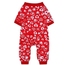 Adorable Red and White with hearts all around size M #62 VV MTS