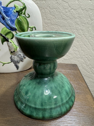 Vtg Gail PIttman Glazed Pottery Candle Holder RCD|44065