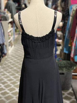 !!! Odille Black Silk Dress,8|129355