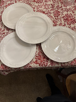 Vintage Off White Mesa International Plates - sold as set of 4 - RCD