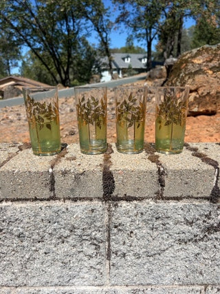 SET OF 4 vintage Culver Starlyte Highball/Tumbler Glasses