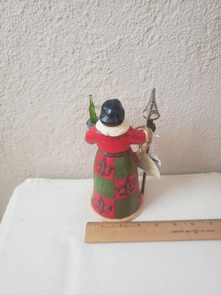 Jim Shore Bonjour & Merry Xmas French Santa-lv RCD|123600
