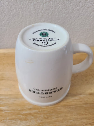 2001 White Ceramic Starbucks Coffee Mug|93405