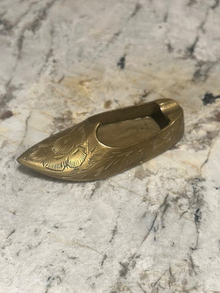 Small Brass Slipper Ashtray/Trinket Dish    MTS|107200