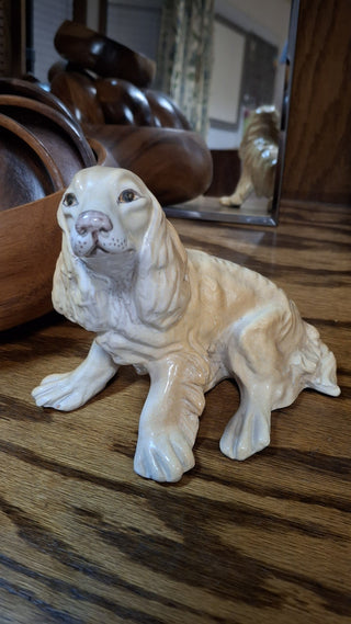 Vtg Cocker Spaniel Ceramic Figurine Made in Italy MTS *