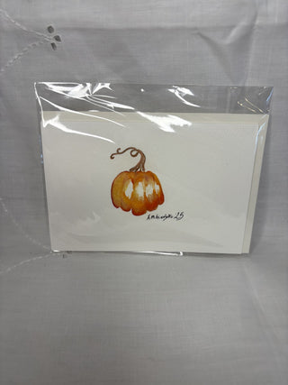 Original Pumpkin Watercolor Card 4x6 RSV|107464