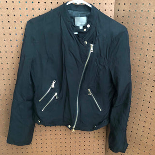 L Lumiere Black Zip-Up Jacket
