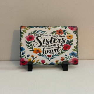 Sisters Photo Slate 4x6 w/Stand