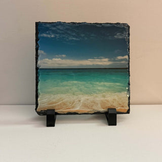 Beach Photo Slate 6 inch w/Stand