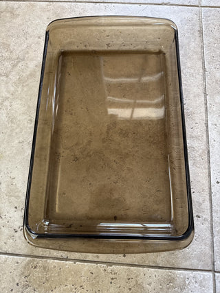 Vtg Footed Silver plate Serving Dish w/ Lid & Pyrex 9x13-KL RCD