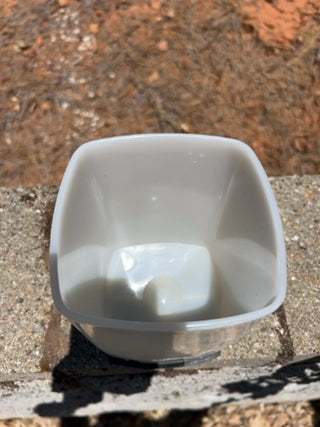 JP Vintage Swing-A-Way Original 1950's Ice Crusher Counter Top Version in White Plastic and Chrome Metal