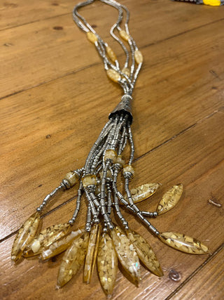 Silver/Gold Statement Necklace MTS|134816