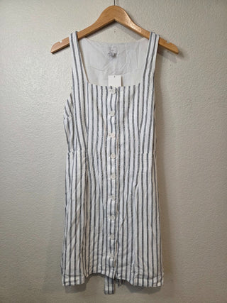 NEW! A New Day linen blend button down dress with tie back RSV|158459