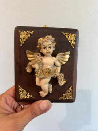 Angel Cherub Wall Plaque