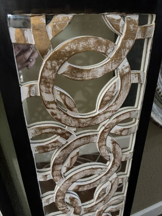 Pair of Wall Decor Panel Mirrors Black/Natural 44" x 12" RCD (Local Pickup Only)|169299