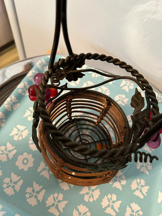 Basket Wine Bottle Holder MTS|115119