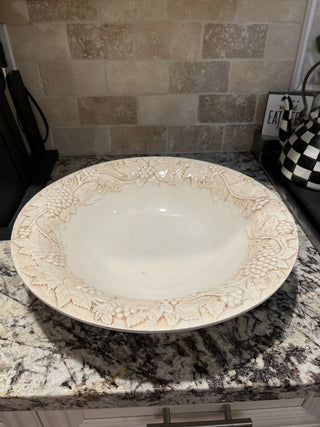 Harry & David Portugal "Vineyard" Ceramic Extra Large Serving Bowl RCD