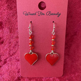 Valentine heart dangle earrings RSV