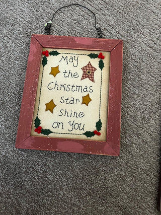 May the Christmas Star Shine On You Plaque|137319