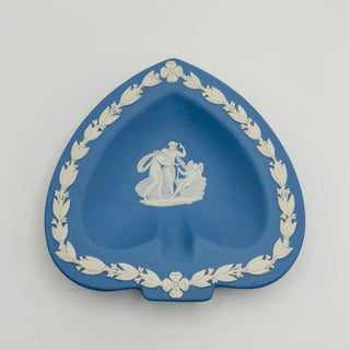Vintage Wedgwood Blue Jasperware Spade Dish: Cupid & Nymphs, 1953 - RCD