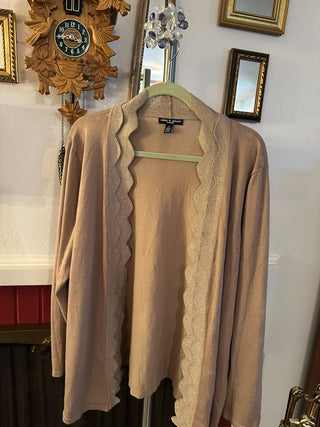 Cable & Gauge Cardigan Sweater Plus Size MTS