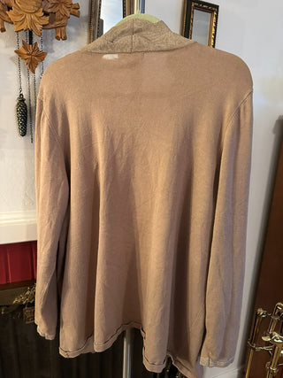 Cable & Gauge Cardigan Sweater Plus Size MTS