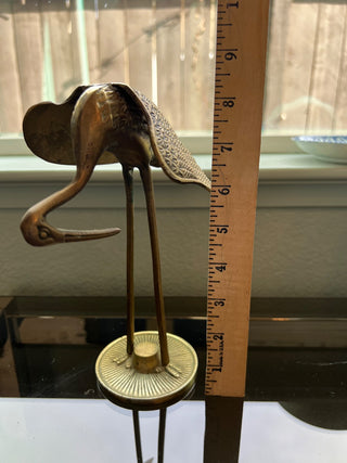 Vintage brass crane|61311