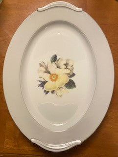 Rare MCM Noritake Whiterose Oval Platter RSV