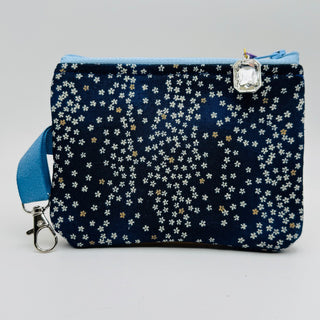 Handmade Coin Bag - Blue Floral - RCD|142498