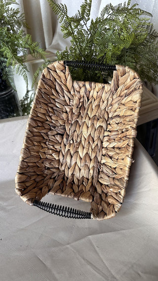 Wire and woven basket (LZD - RSV)|80733