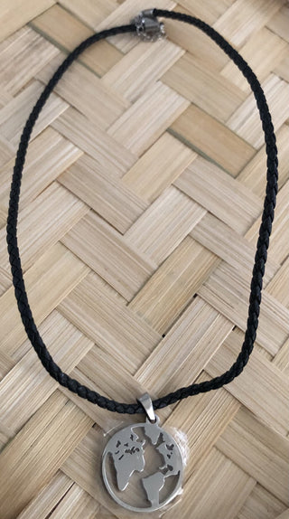 Metal Globe Braided Necklace RSV