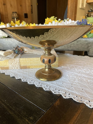 Brass Pedestal Dish -RDC|77646