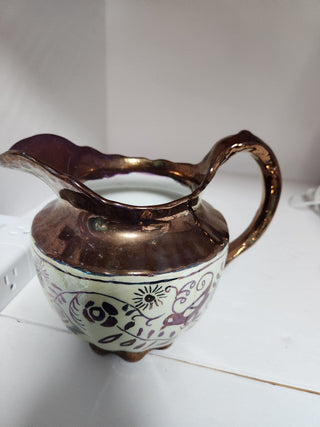 Vtg Copper Luster Pitcher  MTS