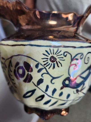 Vtg Copper Luster Pitcher  MTS
