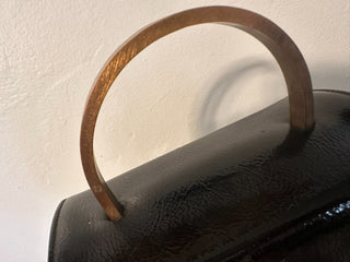 Handbag Vintage Black-Brass 1940's MTS|77720