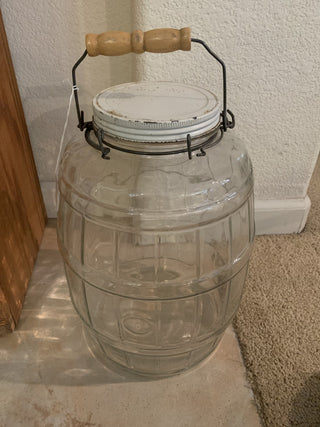 Jd-Vtg pickle jar w/lid