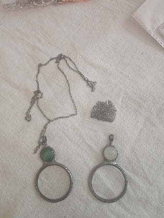 Round Magnifying Glass Necklace