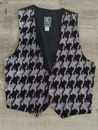 Attitudes Men's Large Houndstooth Vest|60585
