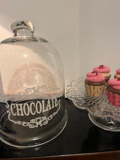 #2557 Chocolate Dome Pedestal Plate RSV|125268