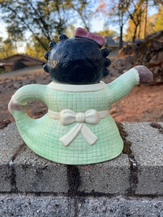 vintage Treasure Craft "Spice" Rag Doll Teapot 80’s