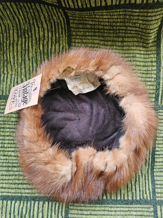 Vtg 50s/60s Sears Fur Beret MTS|115509
