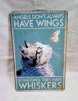 MW 'Angels Don't Always Have Wings...' Tin Sign MTS