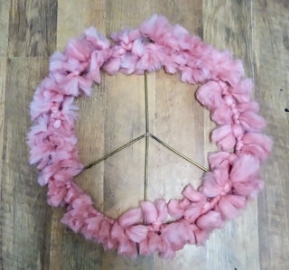 MW Fluffy Pink Peace Sign MTS