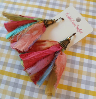 Sari Silk Earrings 10