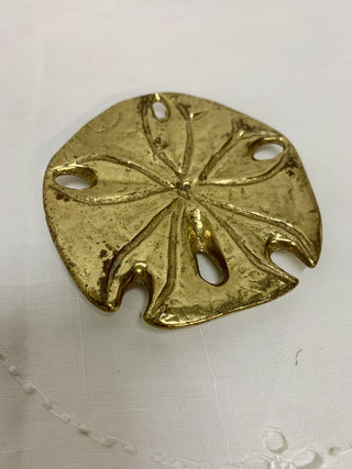 Vintage Brass Sand-dollar Paper Weight (RSV)|88146