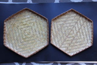 Nesting Hex Woven Bamboo Trays 2|51911