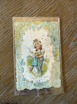 1890 Valentine’s Day card Think of Me  RCD