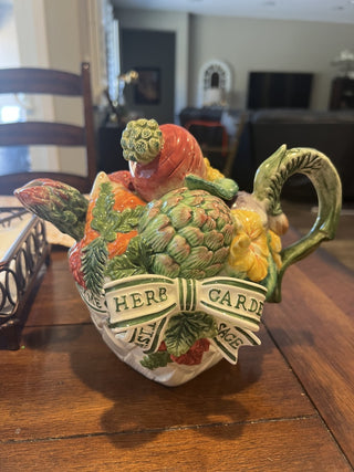 Fitz&Floyd herb garden tea pot RCD|108433