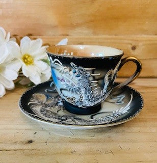 Vtg Dragon Ware Moriage Teacup & Saucer RCD